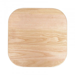 Korkea harmaa metallinen jakkara puuistuimella - 4 kpl - Bolero