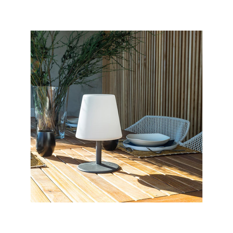 Pöytävalaisin LED - Mini Rock - Lumisky