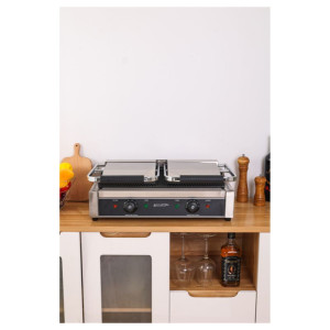 Grill Panini Double - Räfflade Plattor - Dynasteel