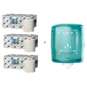 Startpaket för centralrullehållare och torkpapper Plus
