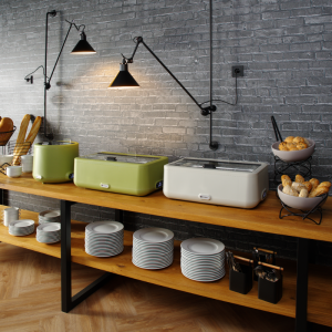 Chafing Dish UNIQ Vit - GN 1/1 - 4 L | HENDI - Elegant design för bufféer och catering